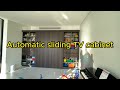 Automatic sliding TV cabinet, remote control electric sliding system. LEADER Automatic Door