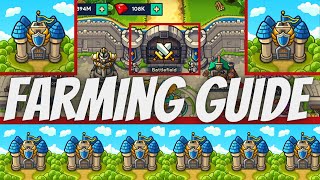 Farming Guide for Idle Kingdom Defense, trips and tricks to help Farm faster, Fast Guide, tutorial