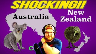 American Reacts to Australia and New Zealand COMAPRED