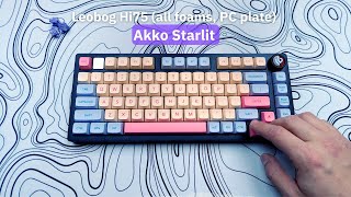 Akko Starlit | Leobog Hi75 | sound test