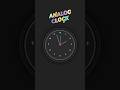Create Analog Clock using HTML CSS and JavaScript