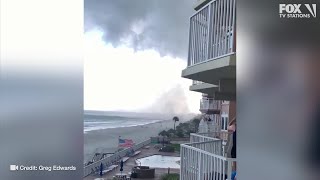 Waterspout caught on camera forming near Daytona Beach
