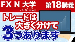 【FX N大学】第18講義～トレードは大きく分ける3つあります。