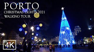 Luzes de Natal Porto 2021 - Porto Christmas Lights 2021 - Portugal 4K Ultra HD