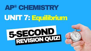 AP Chemistry Unit 7 Quiz | 15 Multiple Choice Questions (Equilibrium)