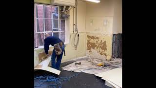 Quick commercial drywall demo