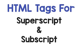 Superscript and subscript in html//Basic tags of html//HTML tutorial for begginers//learn IT