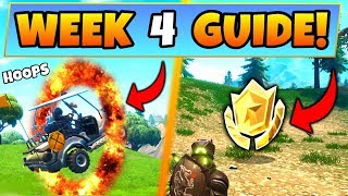 fortnite week 4 challenges guide flaming hoop locations treasure map battle royale - flame locations fortnite