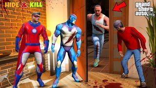 Indian Bikes Driving 3D Franklin Playing Hide \u0026 Seek With Rope Hero Tipson And Villain In GTA 5!