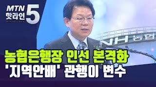 농협은행장 인선 본격화…'지역안배' 관행이 변수 / 머니투데이방송 (뉴스)