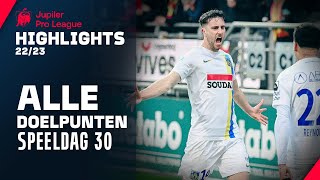 ALLE DOELPUNTEN ⚽🔥 Jupiler Pro League Highlights GD30