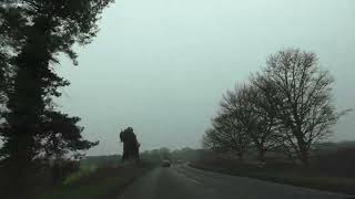 Driving On The A148 From Cromer To Holt, Norfolk, England Saturday, 18th January 2025