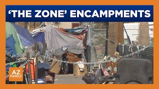 Encampments go back up in 'The Zone'