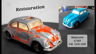 RESTAURATION MAJORETTE VW COX 1302