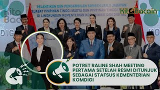 Potret Raline Shah Meeting Pertama Setelah Resmi Ditunjuk Sebagai Stafsus Kementerian Komdigi