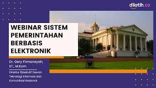 Webinar Sistem Pemerintahan Berbasis Elektronik (SPBE)