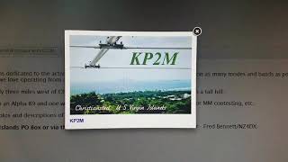 KP2M, US Virgin Is. Caribbean Sea,  14MHz, CW,  Worked by HL2WA