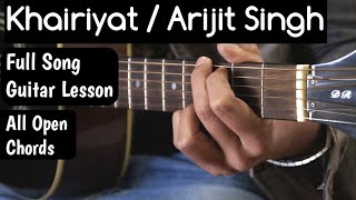 Khairiyat (Arijit Singh) | Full Song Guitar Lesson | Chhichhore | All Easy Chords | By Guitar Adda