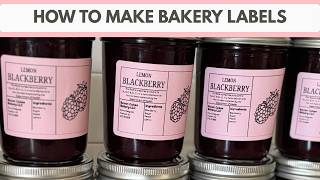 How to Make Canva Labels for a Micro Bakery | DIY Cottage Bakery Label Design (Part 1 of 2)