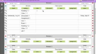 PDF Course Schedule Builder