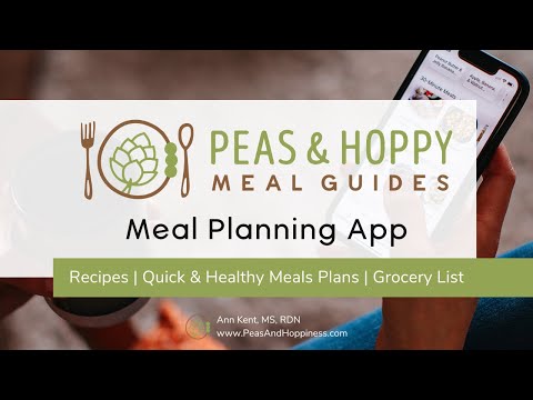 The Peas and Hoppy Meal Guides Meal Planning App by Peas and Hoppiness #mealplanningapp