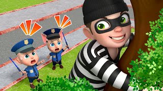 Baby Police Rescue Team Song | Police Officer Song | Police Cartoon | Nursery Rhymes & Kids Song