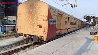 17651 Chengalpattu   Kacheguda Express entering Chennai Egmore