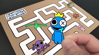 Rainbow Friends Chapter 2 Walkthrough Maze DIY & Gameplay 😊 Easy paper craft ideas