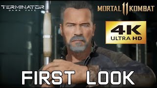 Mortal Kombat 11 - Terminator T-800 Gameplay First Look [4K]