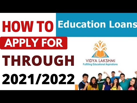 How To Apply For Education Loan Through Vidyalakshmi Portal ? - YouTube