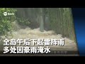 全岛午后下起雷阵雨  武吉知马路多处因豪雨淹水