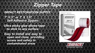 Zipper Tape from ImpactRestorationSupply.com