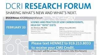 DRF 17: Science and Practice of Low Carbohydrate, High Fat “Keto” Diets