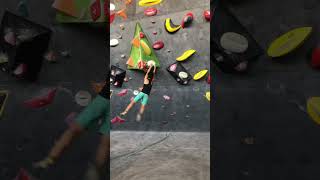 A beautiful boulder jump on a 46 degree slope #rockclimbing #bouldering #sports #climbing #boulder