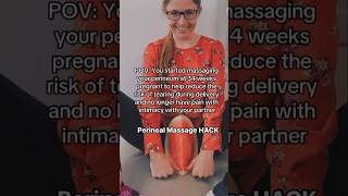 Perineal Massage For Delivery Tears \u0026 Intimacy HACK! #health #education #mom #pregnancy #fyp