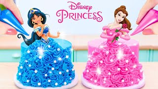 Pull me up Cake 💙 Best Miniature Beautiful Disney Princess Cake ✨ Mini Cakes Idea