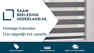 Montage instructies Label 65® Duo rolgordijn incl. cassette ➤ Raambekleding Nederland