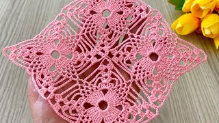 CROCHET NEW and EASY Gorgeous Square Motif Runner, Blouse, Shawl Pattern @HorrorCaseFiles6868