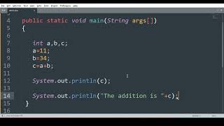 Addition of two numbers in Java