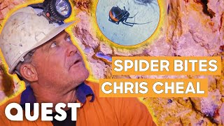 Chris Cheal Gets Bitten By A Spider! | Outback Opal Hunters