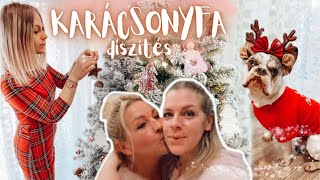 Feldíszítettük a karácsonyfát!! • hétvégi vlog Anyával 🎄