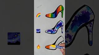 Which one do you like? 👠✨🤩 #satisfying #creative #painting #shorts