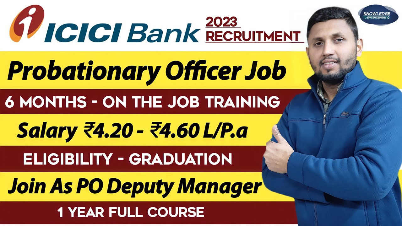 PO Deputy Manager Job In ICICI Bank | ICICI Probationary Officer ...