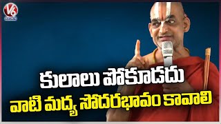 Chinna Jeeyar Swamy Comments On Castes | Installation Of Lord Sita Rama Idols At Palakurthy | V6