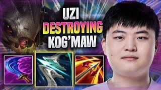 UZI DESTROYING WITH KOG'MAW! - BLG Uzi Plays Kog'maw ADC vs Jhin! | Season 2022