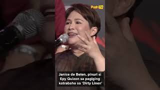 #PUSHTV: Janice de Belen, pinuri si Epy Quizon sa karakter niya sa ‘Dirty Linen’