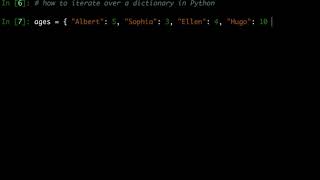 How to Iterate/Loop over a Dictionary in Python