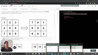 LeetCode 48. Rotate Image | Top 20% Solution | Array Matrix | Python | FAANG Coding interview