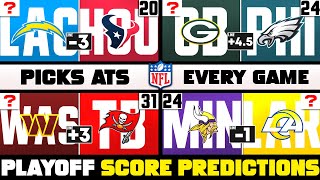 NFL Wild Card Score Predictions for EVERY Game