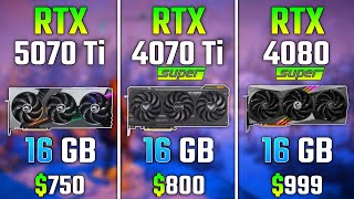 RTX 5070 Ti vs RTX 4070 Ti SUPER vs RTX 4080 SUPER | Test in 7 Games